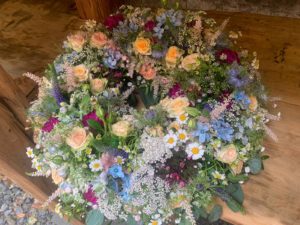 Sommerblumenstrauß bunt vom Blumenladen florales Mühlhausen